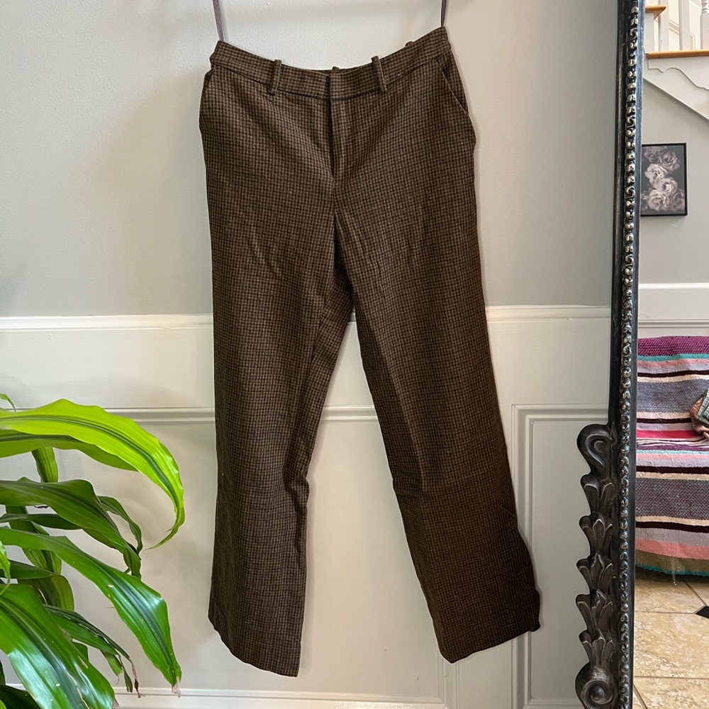 Ralph Lauren 100% Wool Gingham Trousers Size 4P